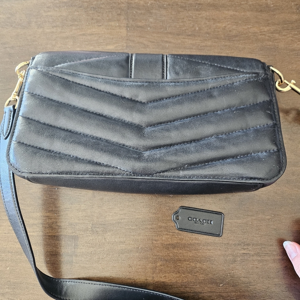 Coach Georgie Quilted Shoulder Bag w/ Strap - Picture 10 of 10